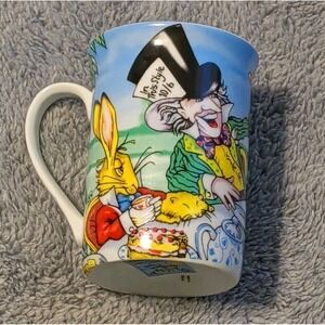 Alice in Wonderland By Paul Cardew Ceramic Cafe Cup Mug Tea Party Unique EUC